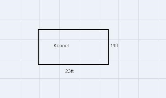 What is the total length of fencing needed to enclose the kennel?-example-1