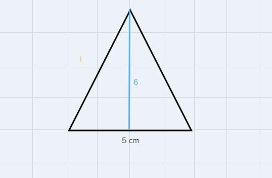 4. The area of the base of the regular quadratic pyramid SABCD is 25 cm2 and the area-example-2