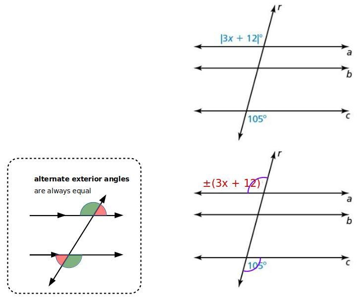 In the diagram, A||B and B||C . Find the values of X-example-1