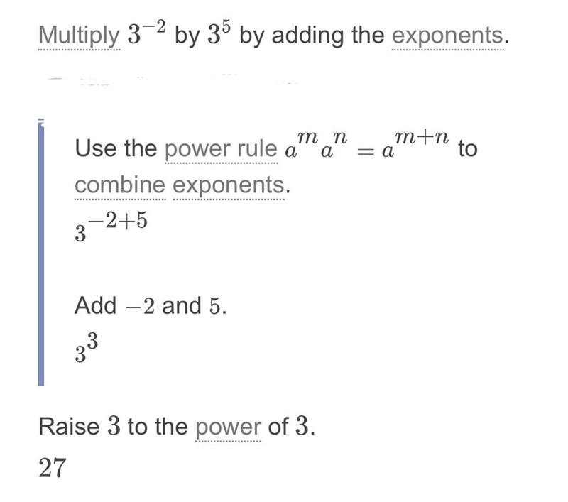 Simplify. (3⁻²) (3⁵) .-example-1