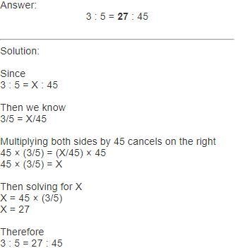 If 3 : 5 :: x : 45, then the value of x ?​-example-1