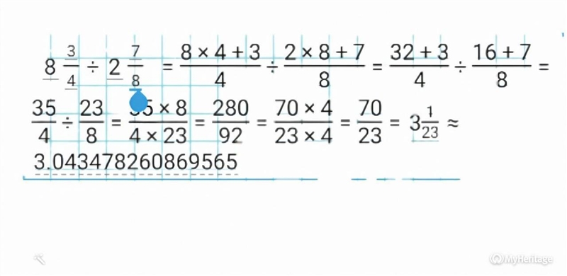 What is 8 3/4 ÷ 2 7/8 (show ur work)-example-1