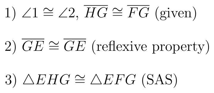 Answer this please prove triangle are congruent if the two column proof​-example-1