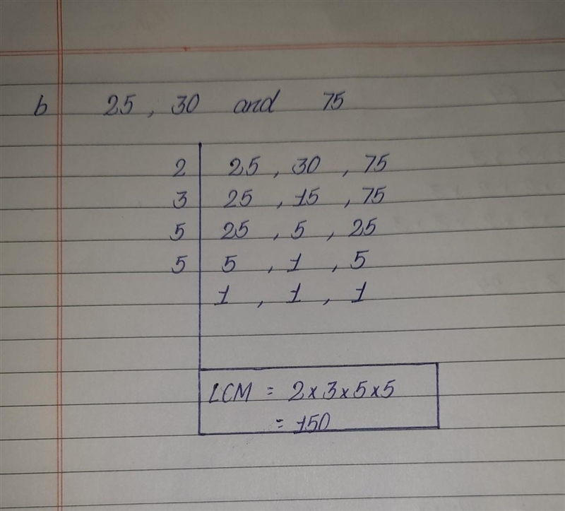 1)Find the L.C.Mof the following set of numbers by prime factorization method: a)6 and-example-4