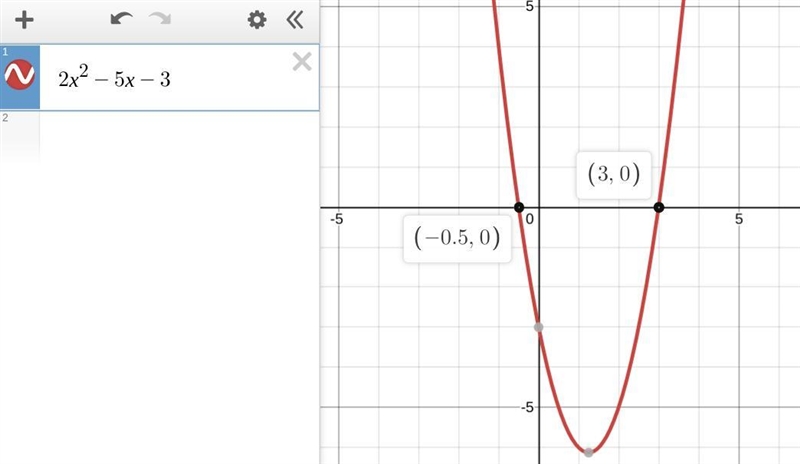 Find the solution(s) to 2x2 - 5x – 3 = 0. Check all that apply. A. x = } B. x= -1 0 C-example-1