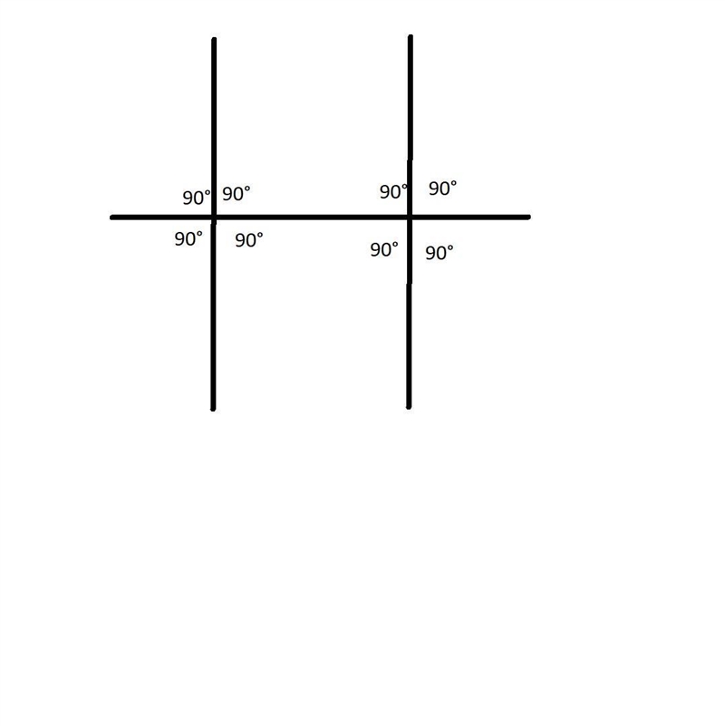 Two lines perpendicular to the same line are ___ to each other.-example-1