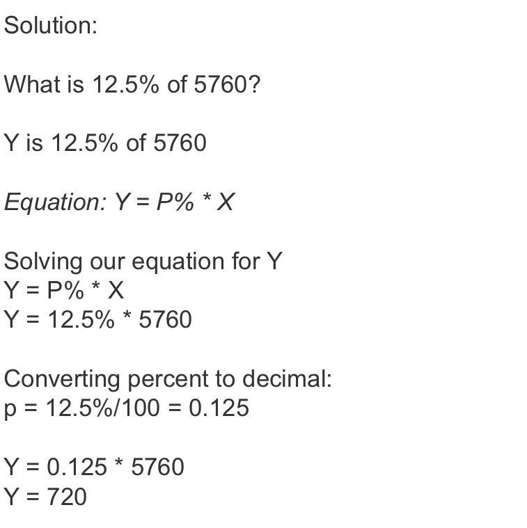 How to find 12.5% of 5760-example-1