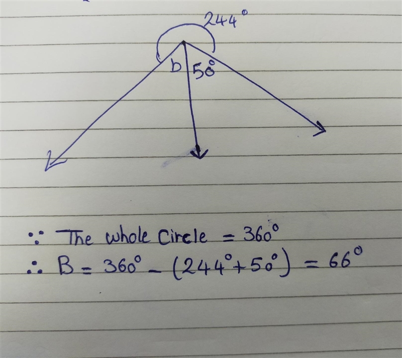 FIND THE MEASURE OF ANGLE B-example-1