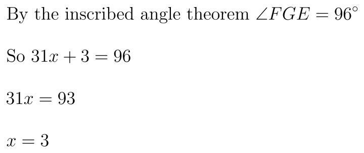 Find the values of the missing arc or find x-example-1