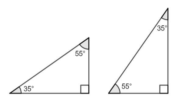 In right-angled triangle, the difference between two of the angles is 20 degrees. a-example-1