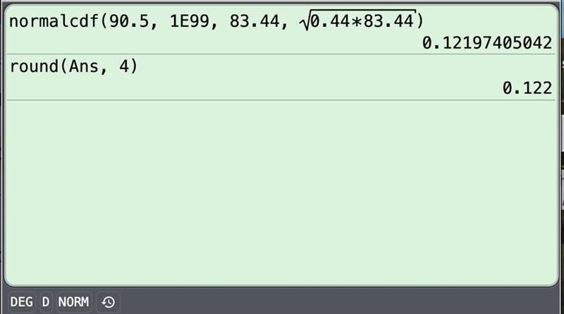 Consider the probability that greater than 90 out of 149 software users will not call-example-1