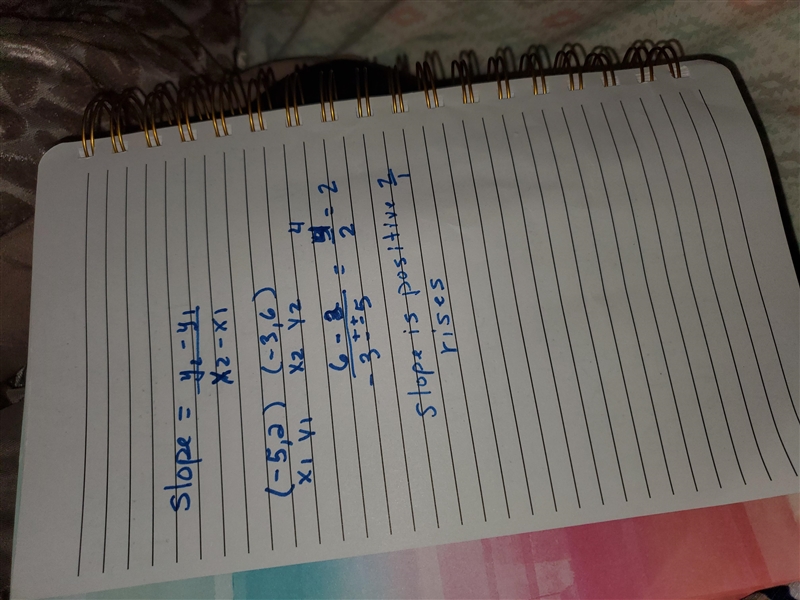 Calculate the slope of the line passing through the given points. If the slope is-example-1