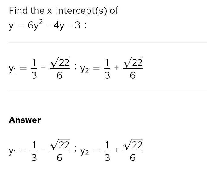 Use quadratic method : 6y^2 - 4y - 3=-example-1