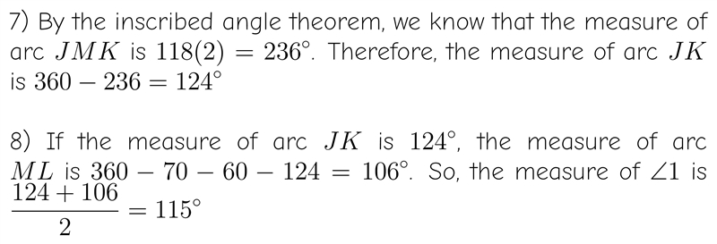 Help Arc JK = ______°Arc M<1 = ______°-example-1