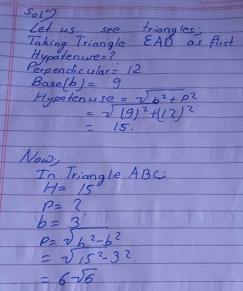 Solve for x E 12 c А D 3 B 9-example-1