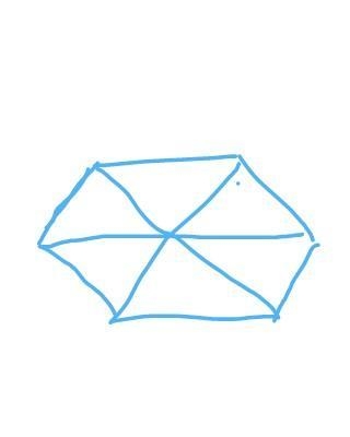 How many equilateral triangles are there in a regular hexagon.-example-1