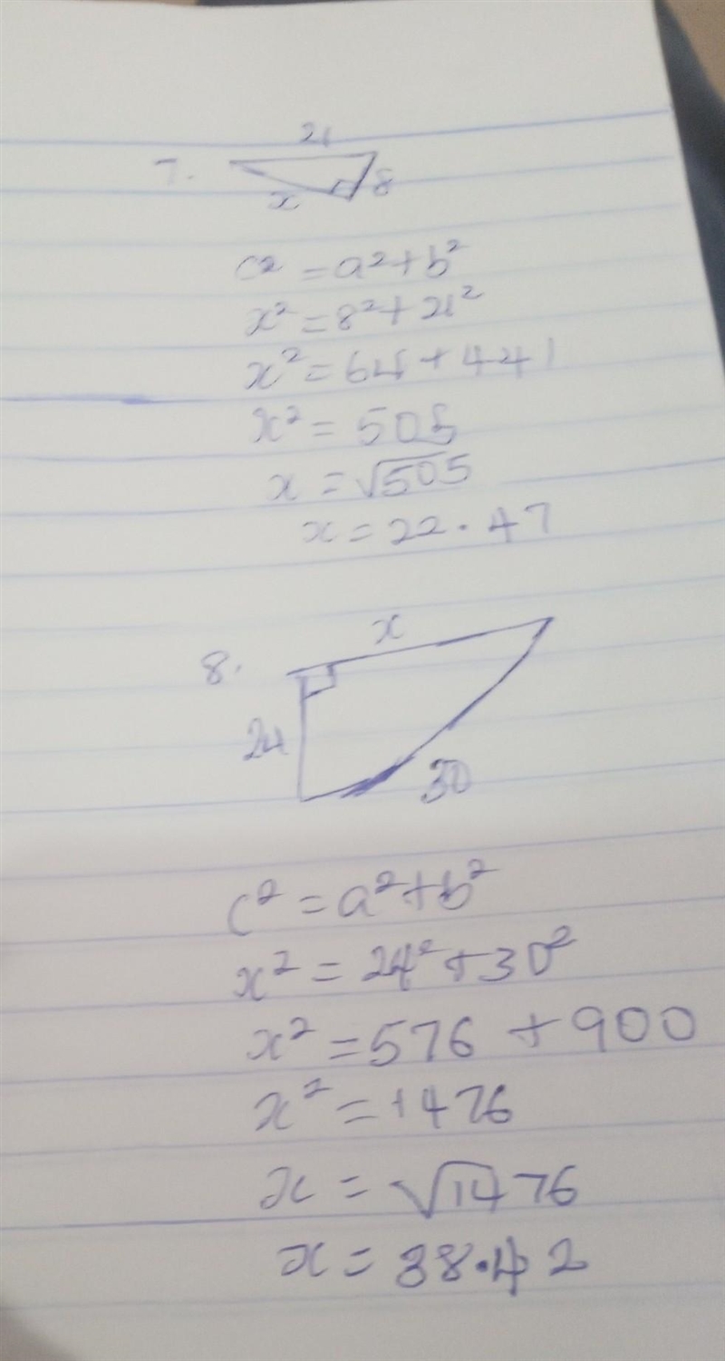 Pythagorean thereom-example-3