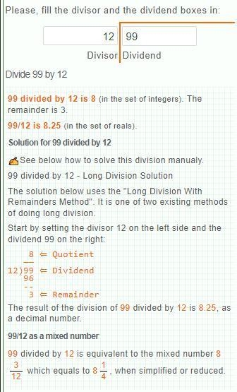 Use long division to find the quotient. Write your answer as a decimal 99 divided-example-1