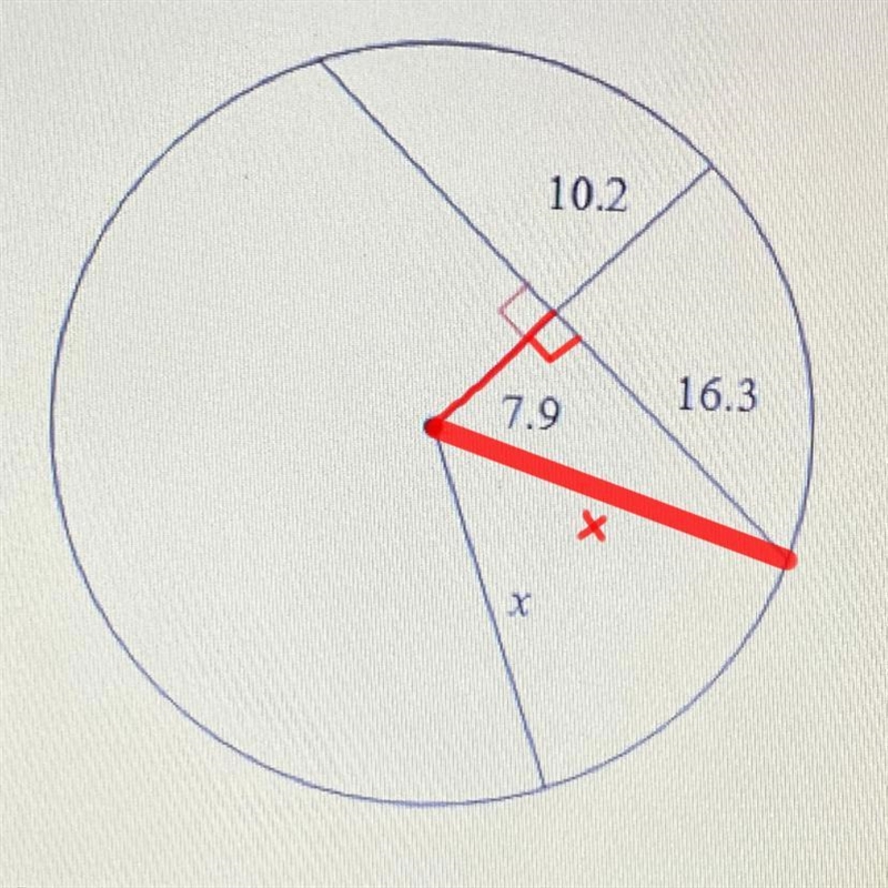 Find the length indicated. Round answer to the nearest tenth. Please and thank you-example-1