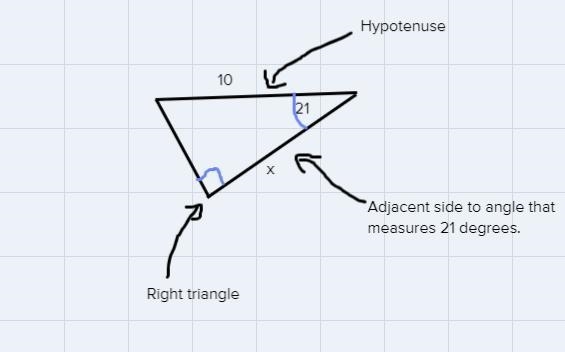 Hello i really need help i am supposed to be finding the missing side-example-1