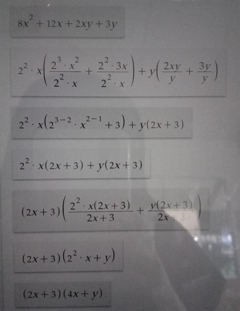 Factor by Grouping: 8x²+12x+2xy+3y-example-1