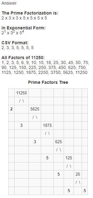 Find the prime factorization of 11250-example-1