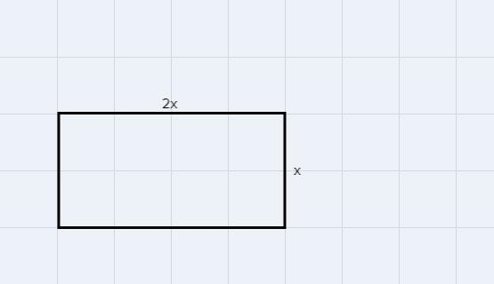 The length of a rectangle is twice its width. If the area of the rectangle is 162in-example-1