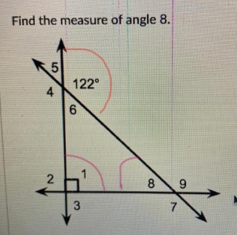 What is the measure of angle 8?-example-1