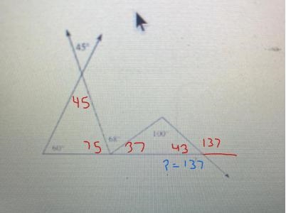 Find the missing angle.-example-1