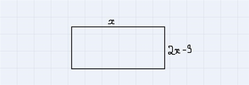 The width of a rectangle is 3 less than twice the length, x. If the perimeter of the-example-1