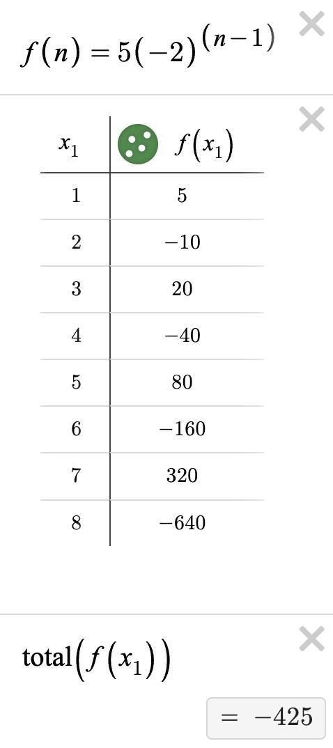 determine the sum of the first 8 terms of the geometric sequence if the first term-example-1