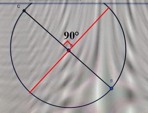 a student wishes to draw a square inscribed in a circle O. after drawing diameter-example-1