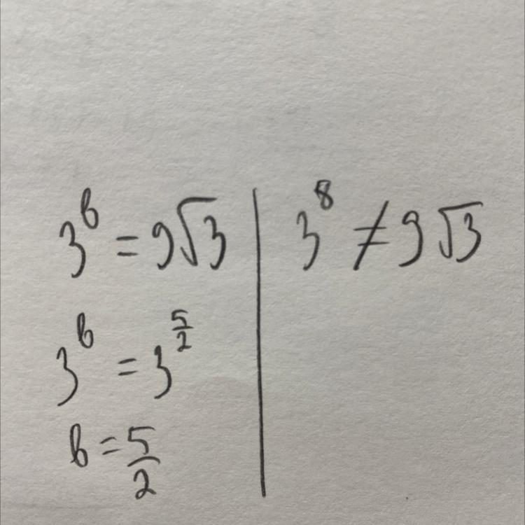 Work out 3^8 =9root3-example-1