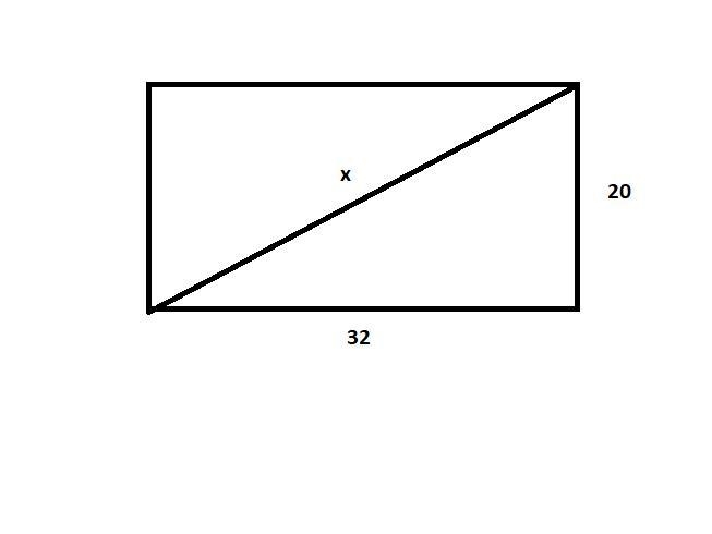 A television is advertised by giving the approximate length of the diagonal of its-example-1