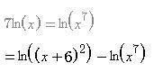 Use properties of logarithms to condense the logarithmic expression. Write the expression-example-2