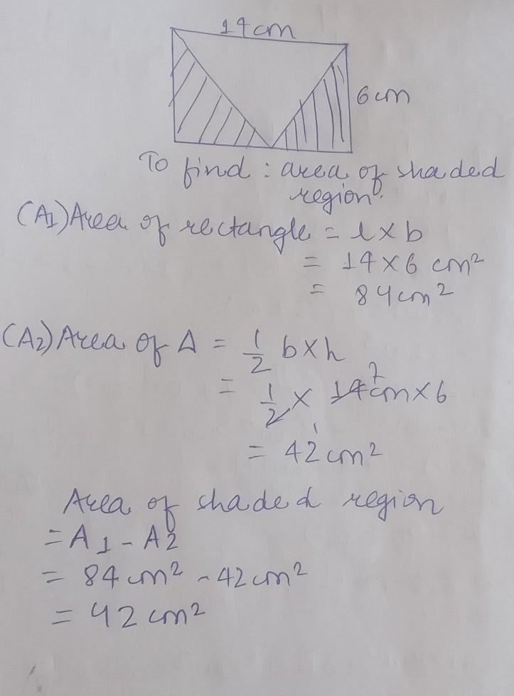 In the diagram, the area of the shaded region is-example-1