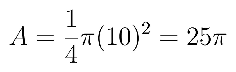 کہا 10 Find the area of the shape. Either enter an exact answer in terms of 7 or use-example-1