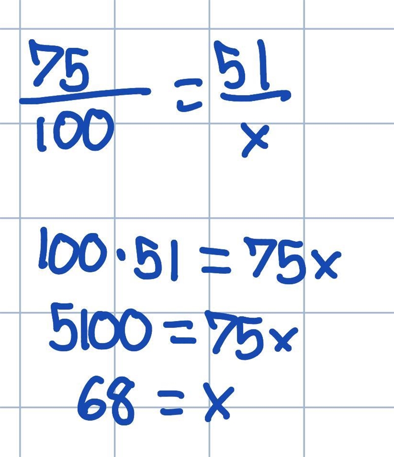 Darius correctly answered 51 questions on his Pre-Algebra 2 class. He received a score-example-1