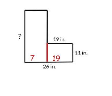 Every angle in the polygon is a right angle. The area of the polygon is 426 in2. What-example-1