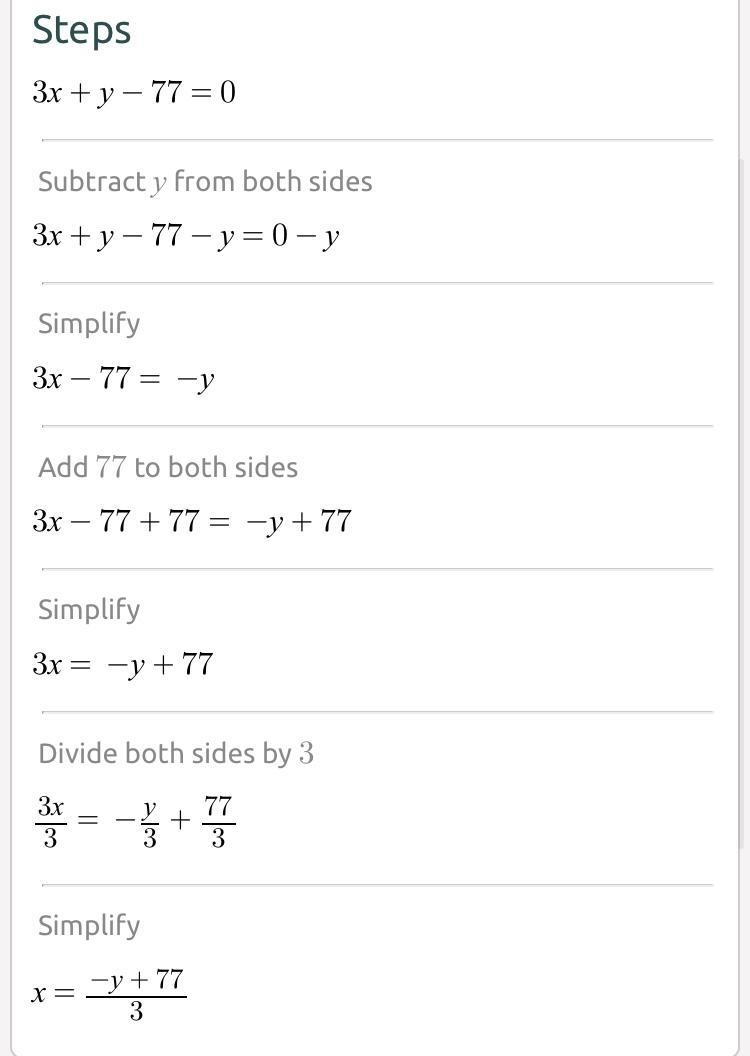 3x+y-77=0 Can anyone help me with this question it would really help me out-example-1