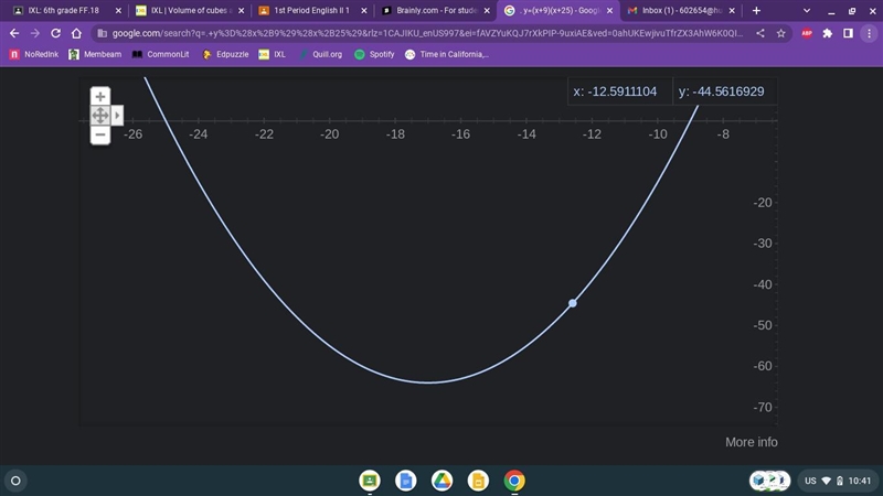 Put the equation below into vertex form. y=(x+9)(x+25)-example-1