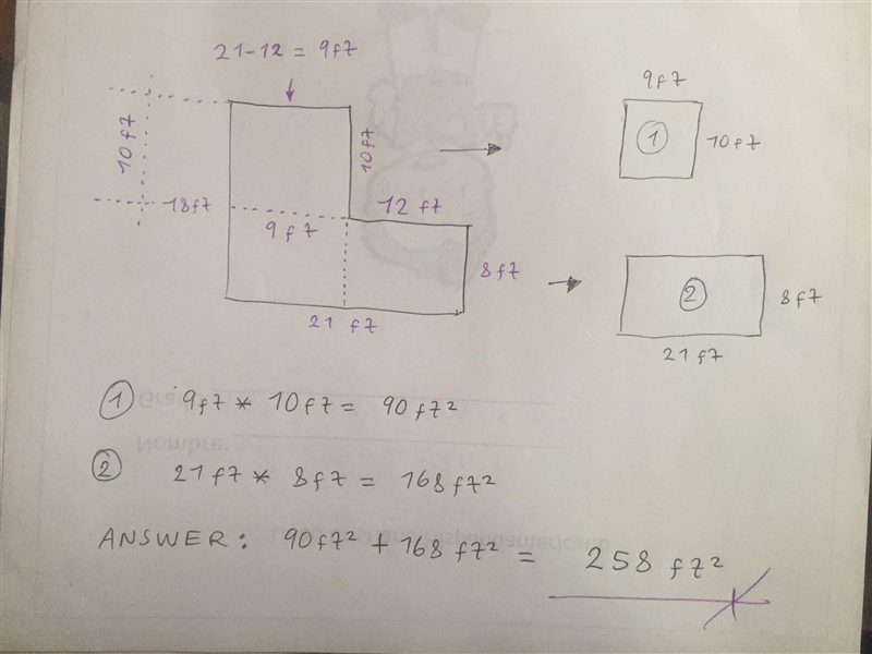 In this polygon, all angles are right angles. What is the area of this polygon? Enter-example-1