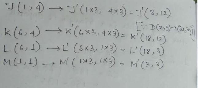 Apply the dilation D to the polygon with the given vertices. Name the coordinates-example-1