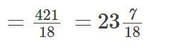 421 divided by 18 as a mixed number-example-1