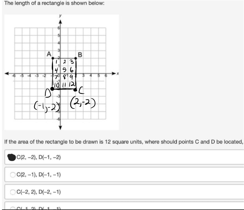 The length of a rectangle is shown below: If the area of the rectangle to be drawn-example-1