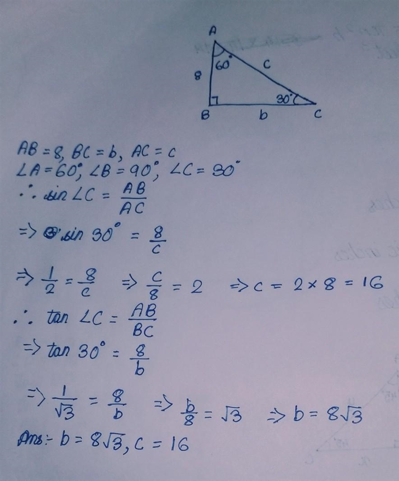 Find the missing lengths of the sides.-example-1