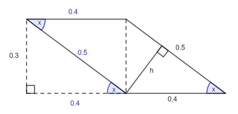 Find the length of h. Round to the nearest hundreth.​-example-1