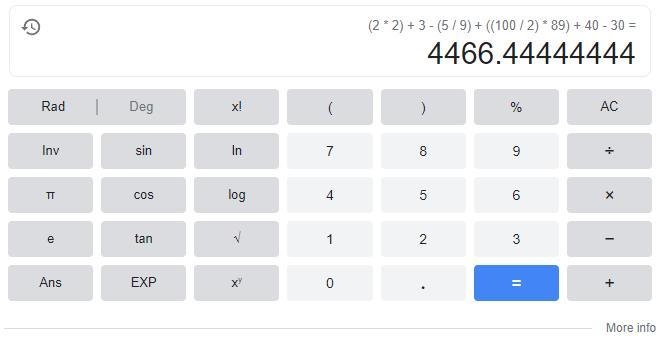 2*2+3-5/9+100/2*89+40-30-example-1