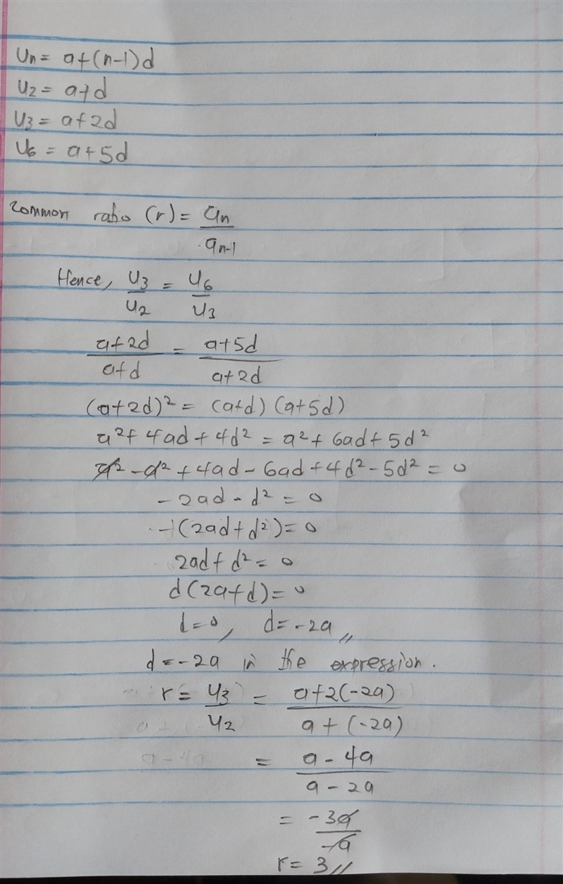 The common difference of an arithmetic sequence is not equal to zero. If the 2nd, 3rd-example-1