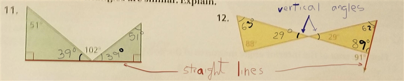 Tell whether the triangles are similar. Explain.-example-1